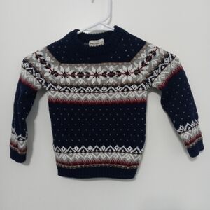 Rorie Whelan Boy's 4T Fair isle Long sleeve pullover  Knit Ski/winter Sweater
